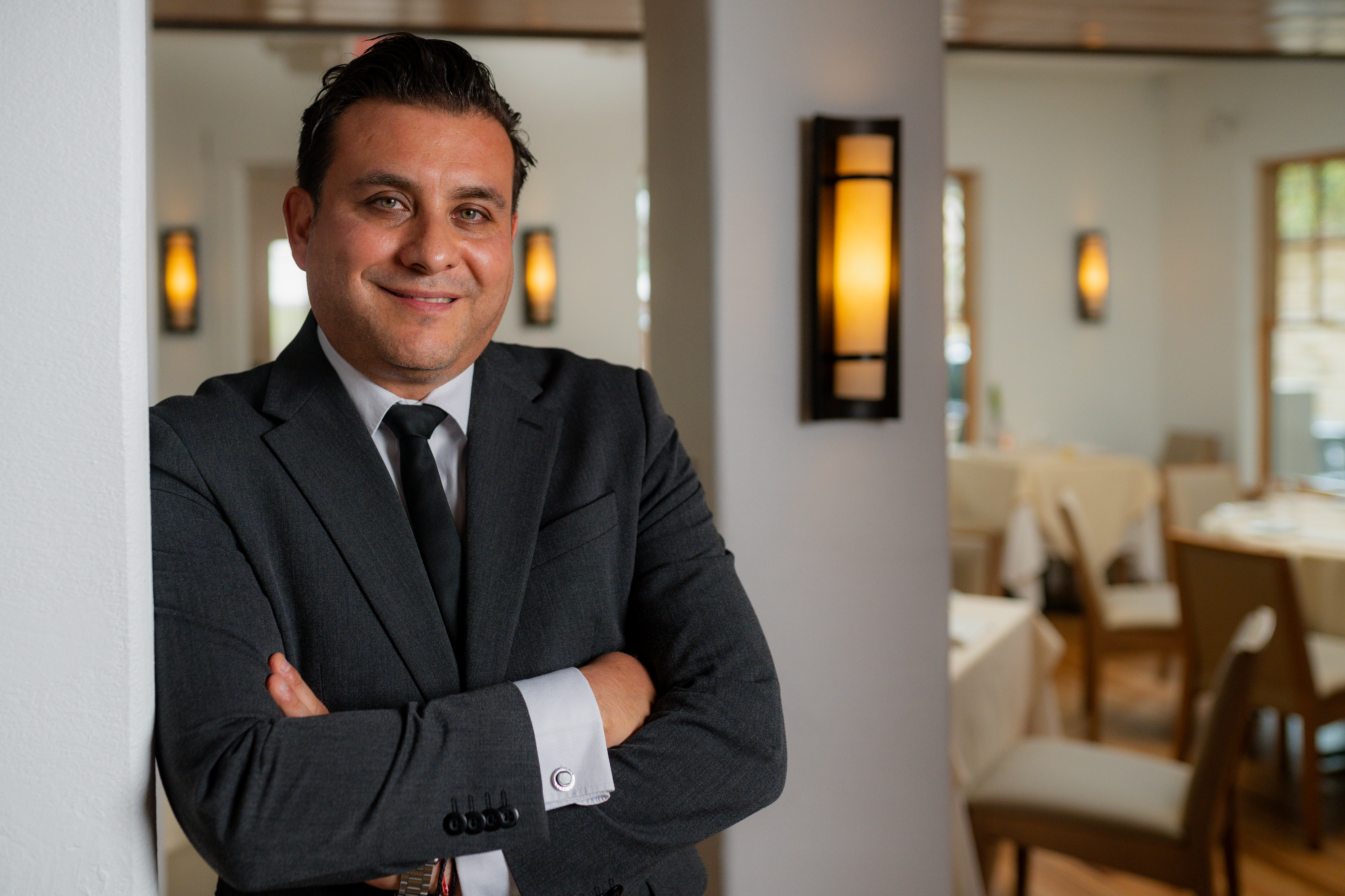 a man wearing a suit and tie