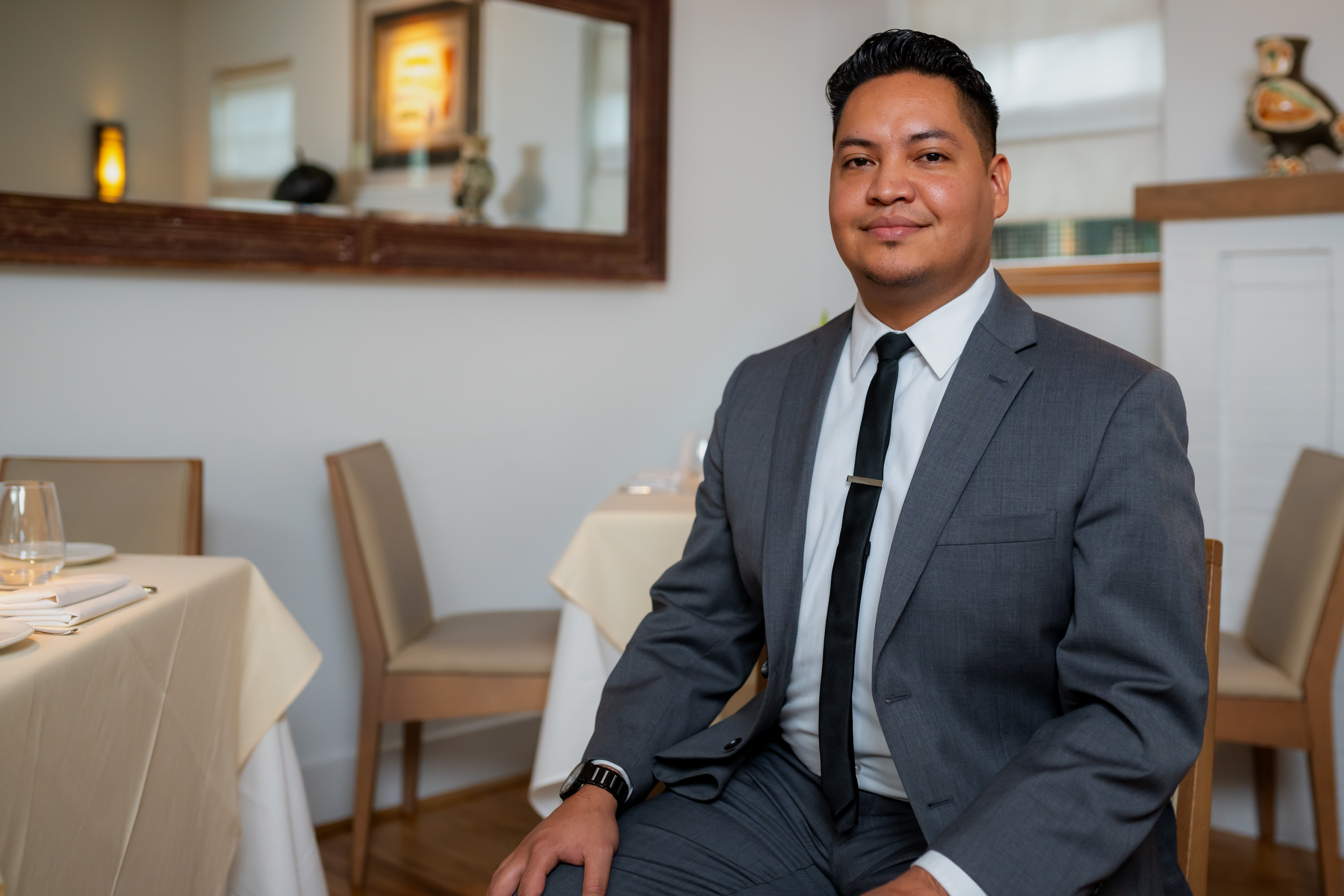 a man wearing a suit and tie