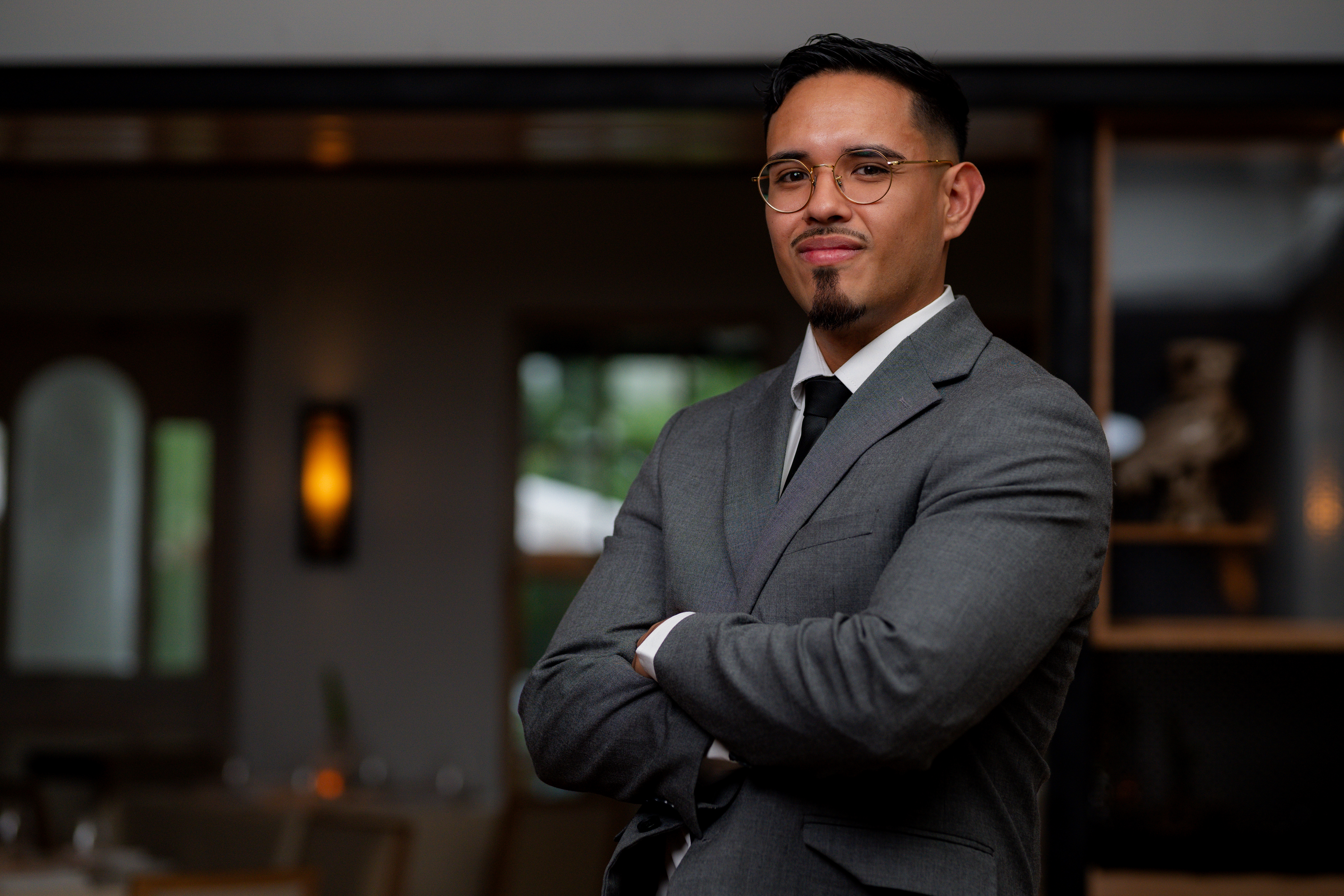 a man wearing a suit and tie