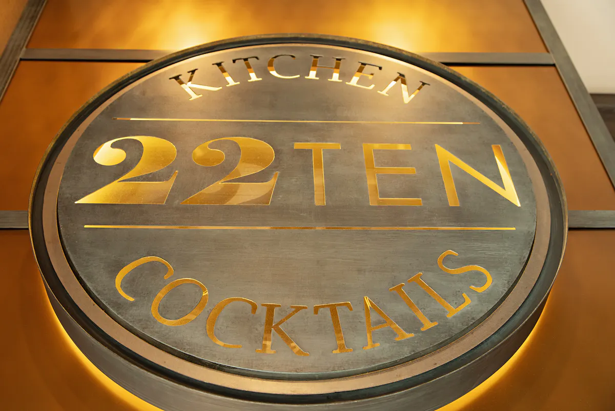 a close up of a sign