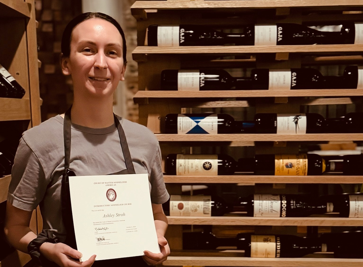 Harvester Kitchen Sommelier, Ashley Stroh