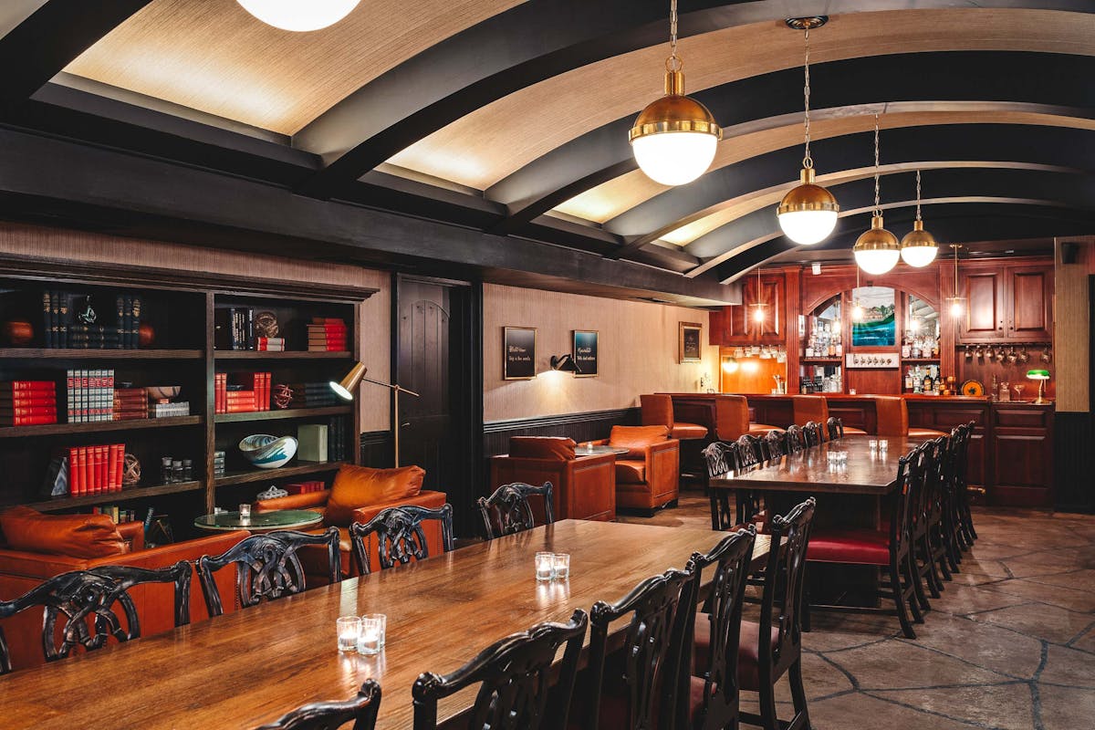 a room filled with furniture and a tv