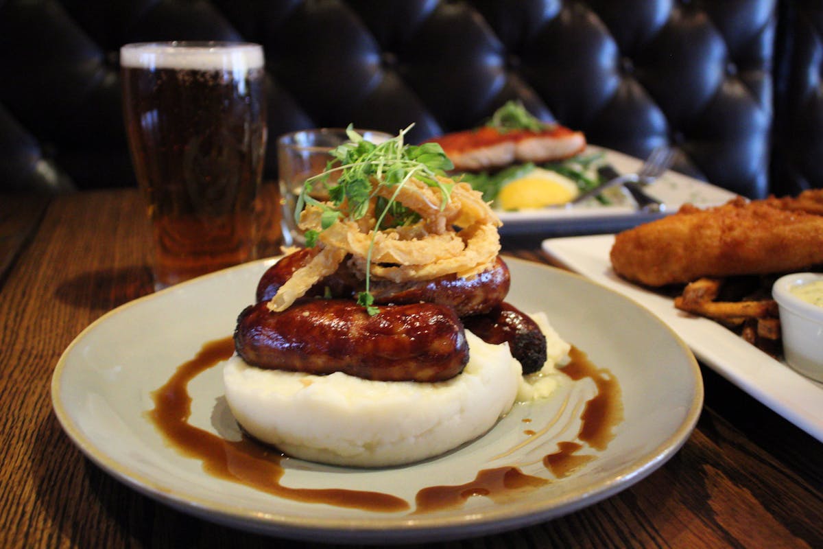 a plate of food on a table