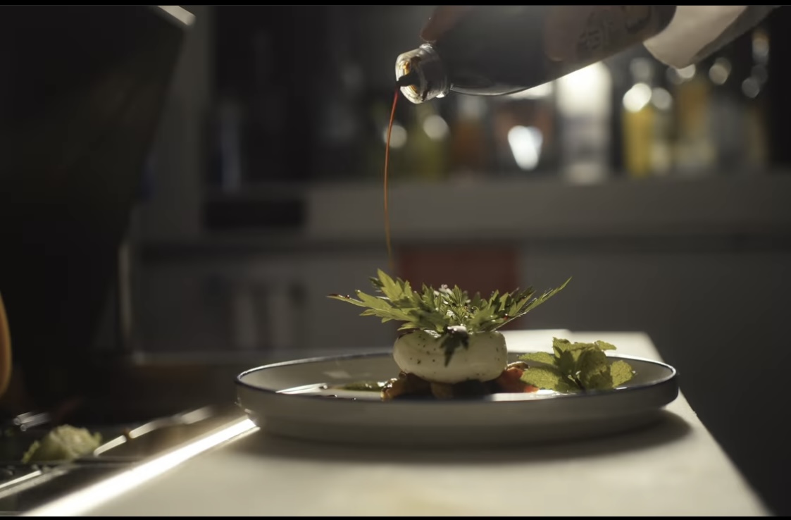 a vase of flowers on a table