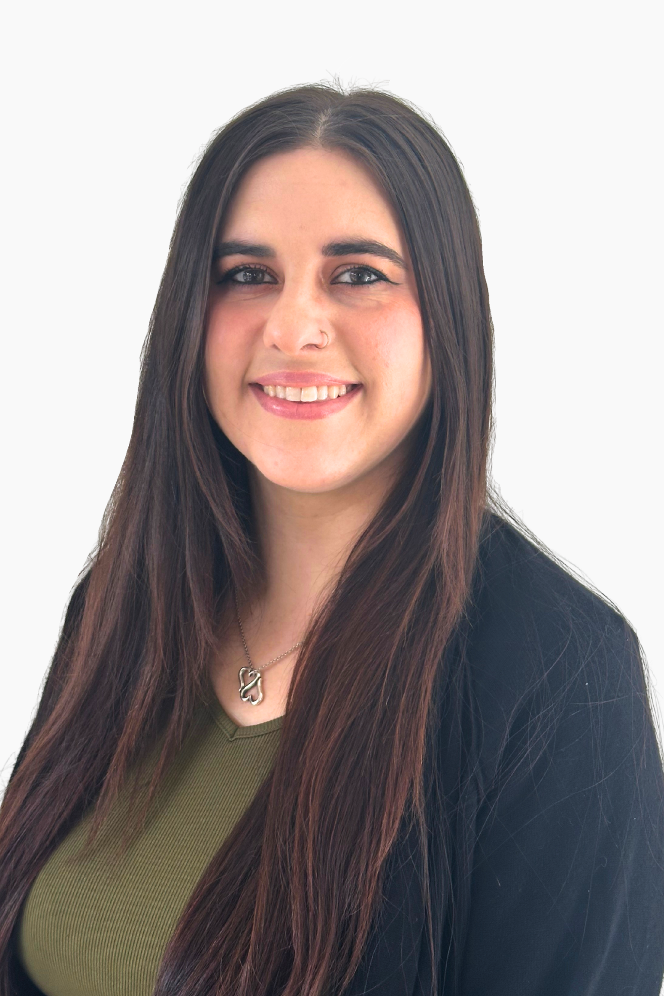 a woman smiling for the camera