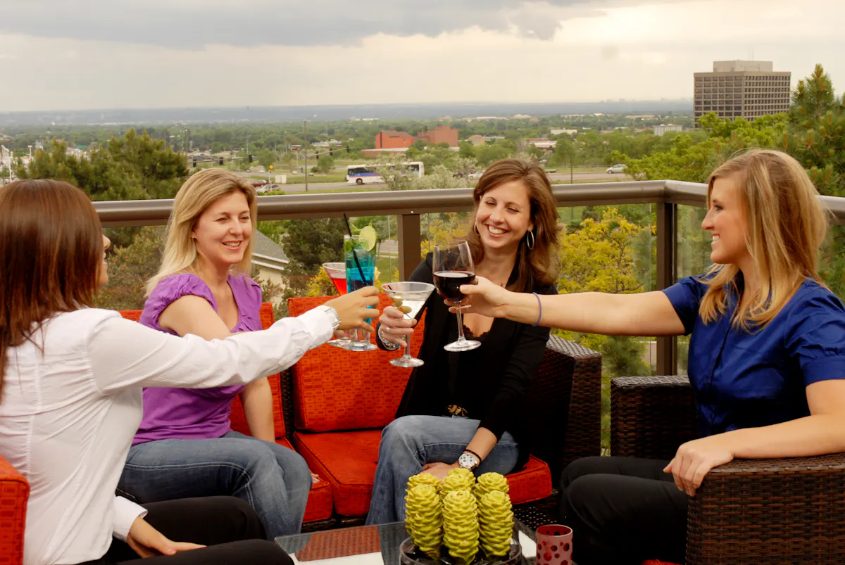 a group of people sitting on a couch