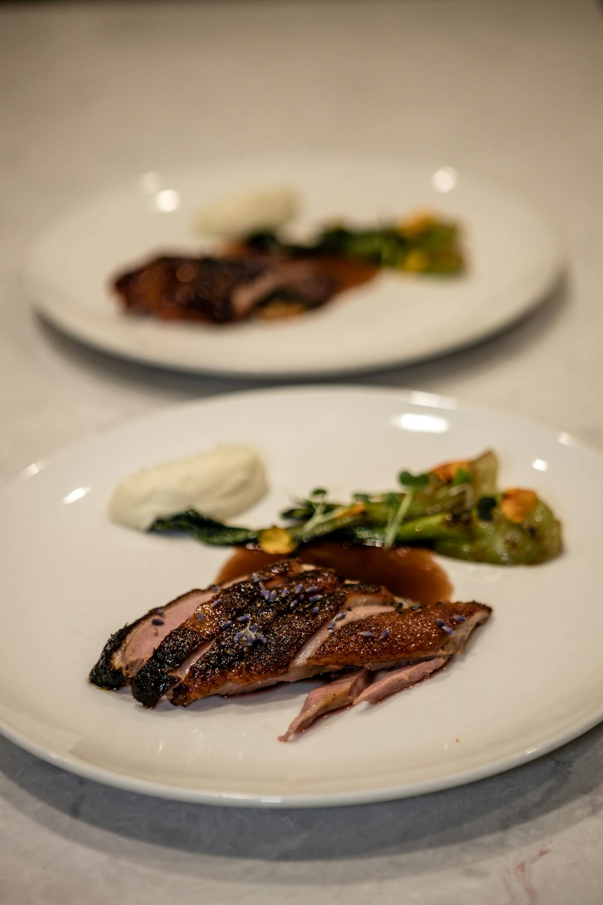 a plate of food on a table