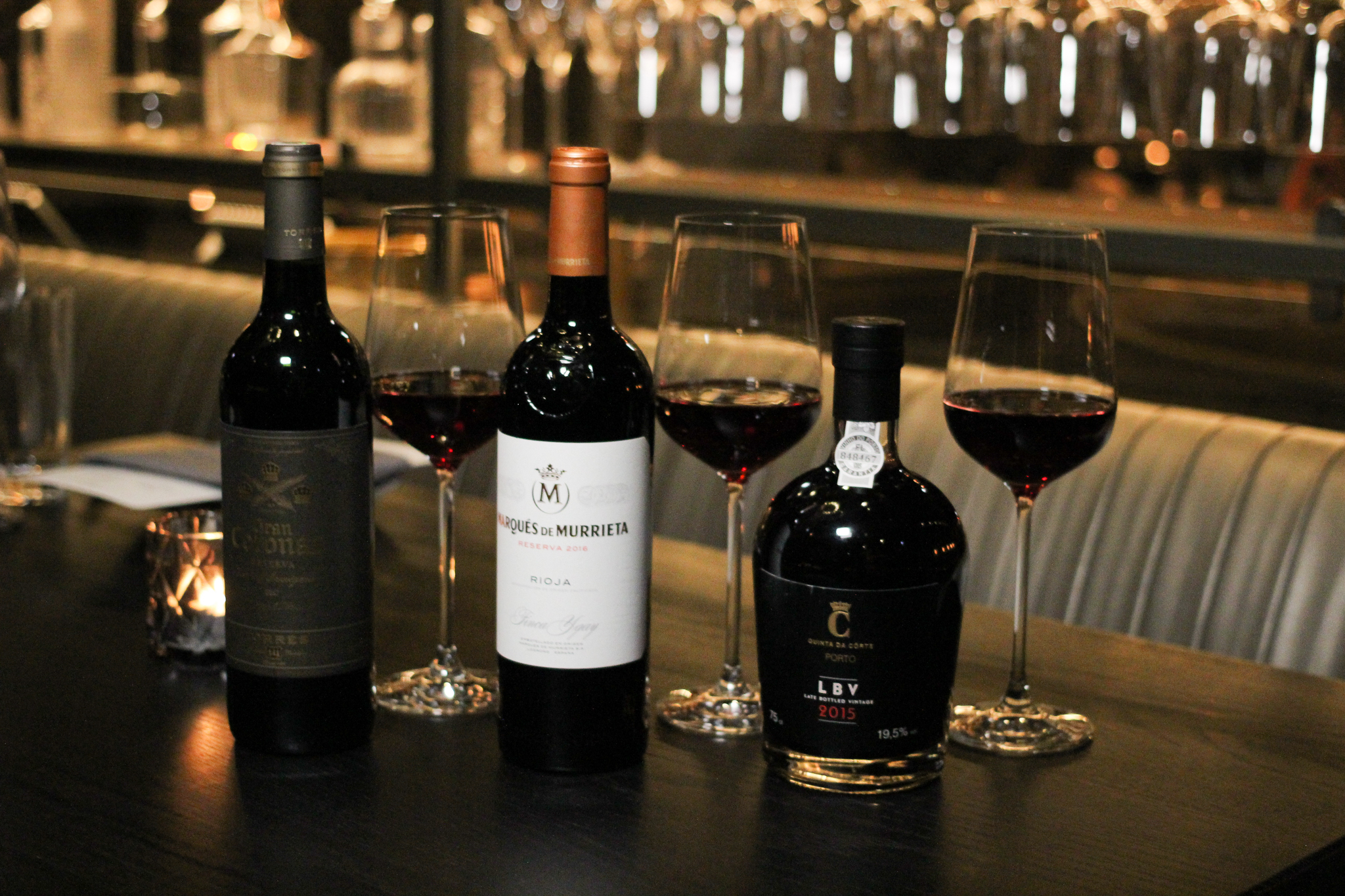 wine bottles