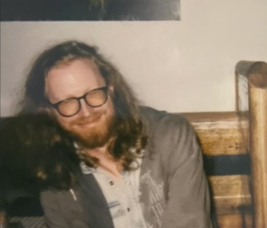 a man wearing glasses