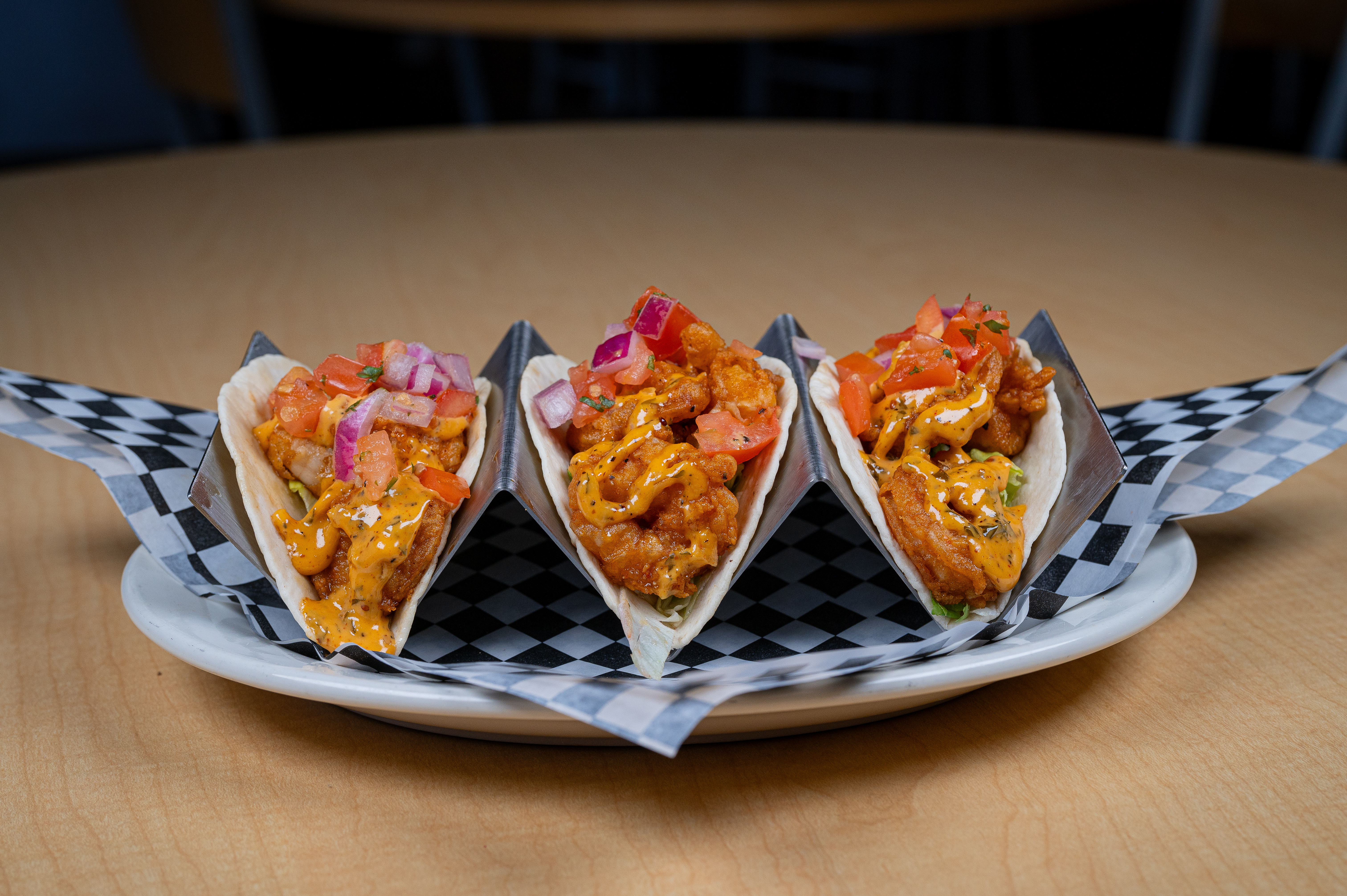 a plate of food on a table