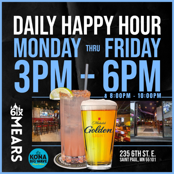 Daily Happy Hour flyer