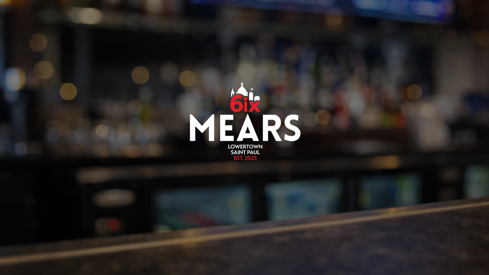 a blurry image of a bar