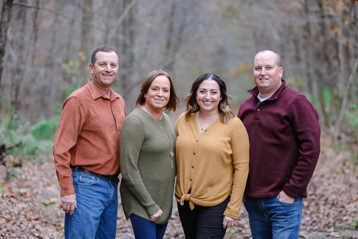 a family of four