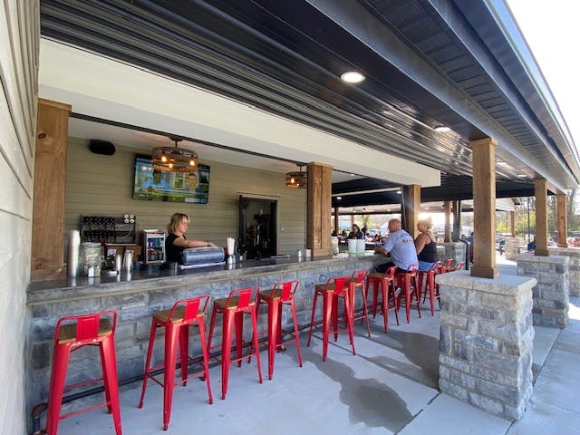 a group of people performing on a counter