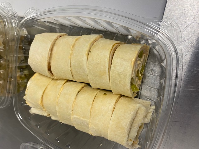 a tray of food