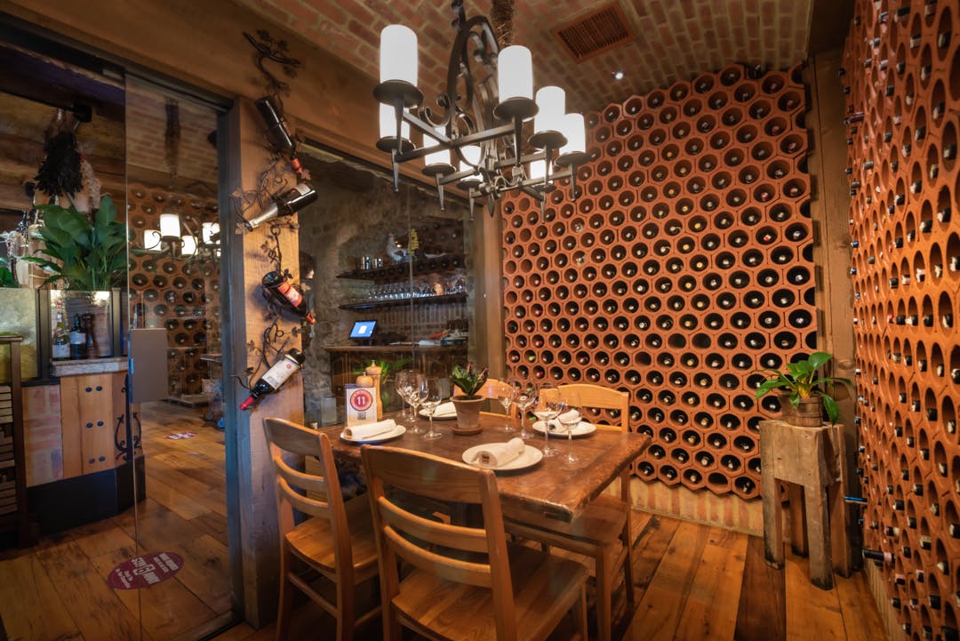 a dining room table