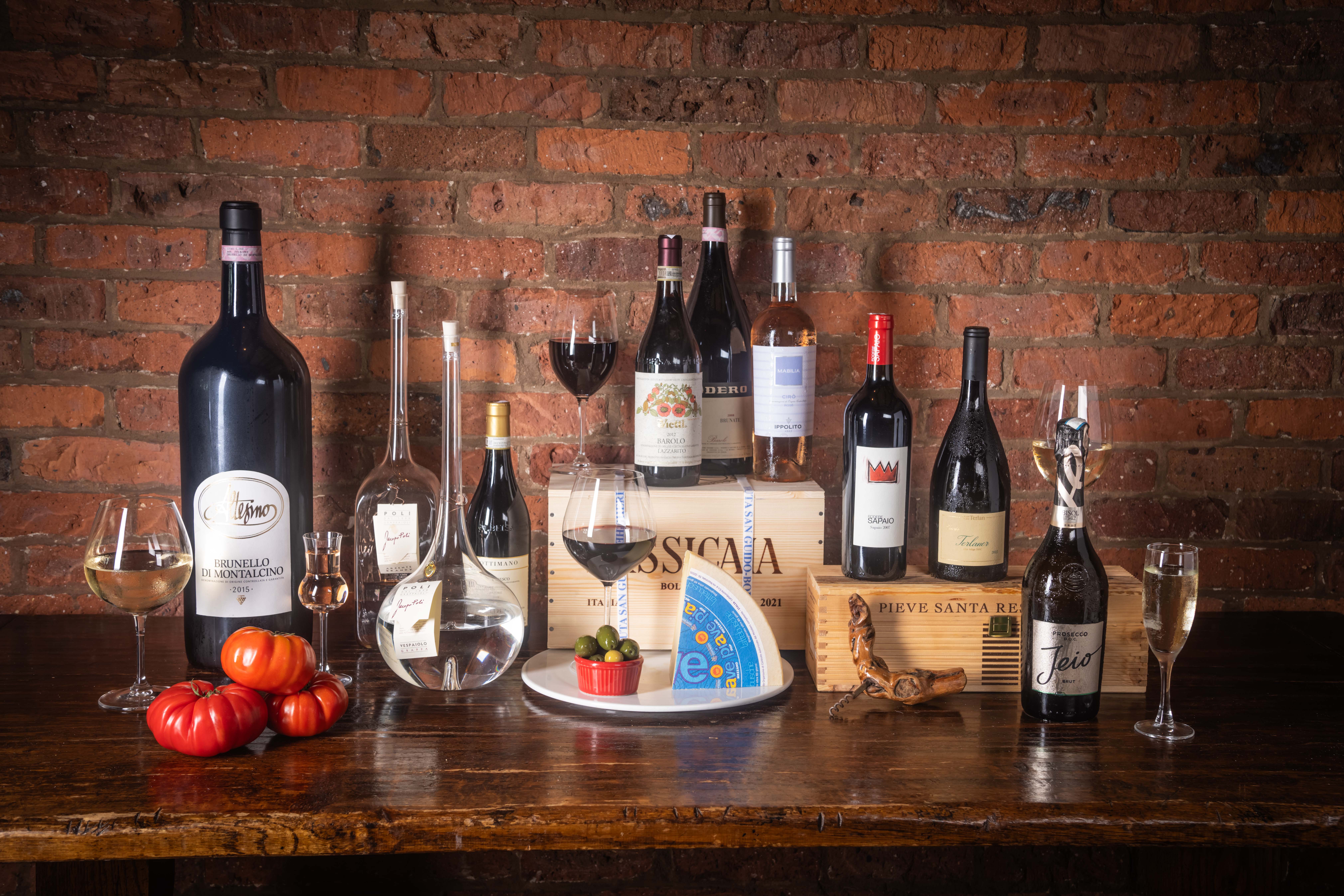 a bottle of wine on a table