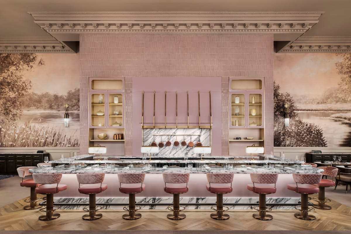open kitchen bar