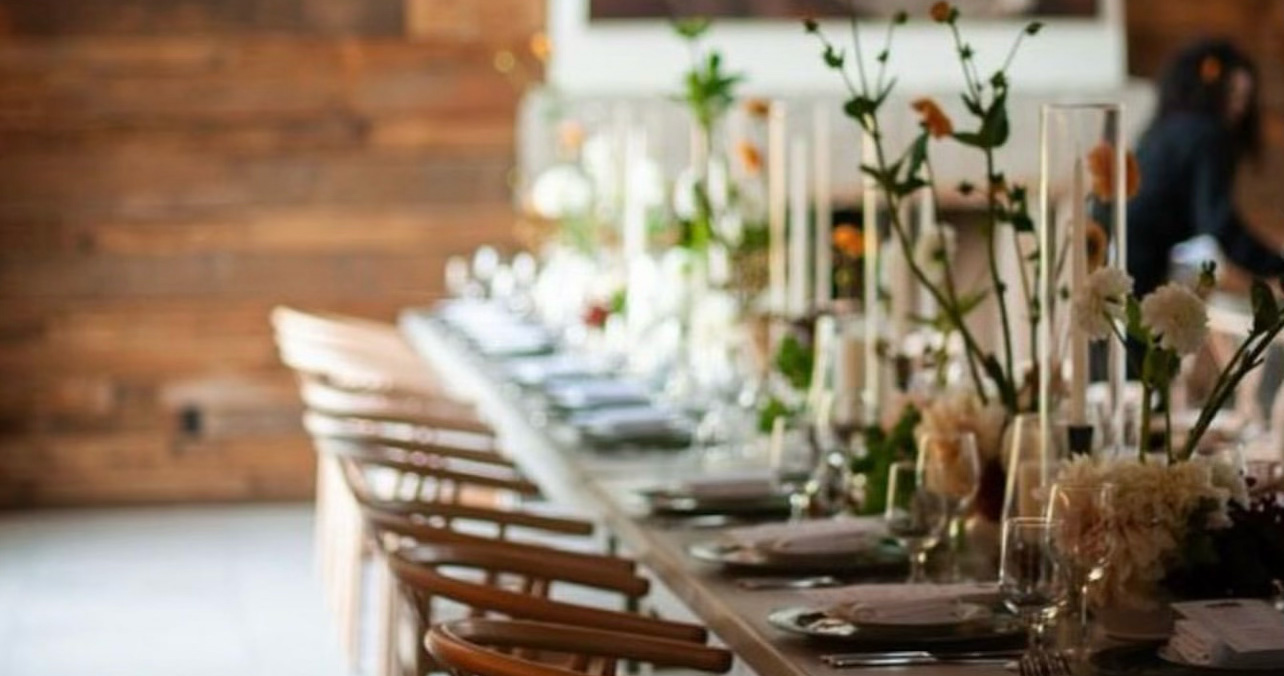 a dining table