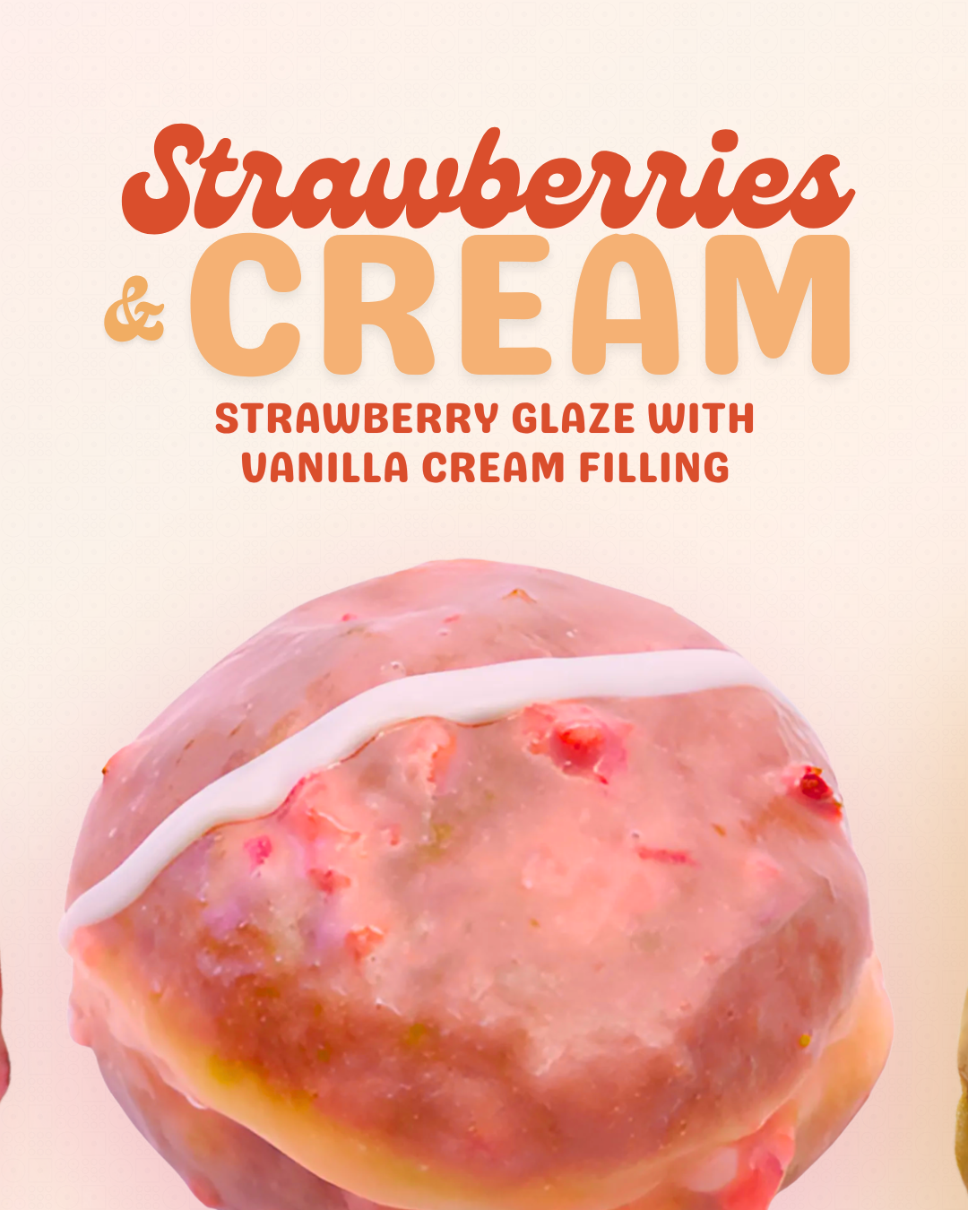 Strawberries & Cream Doughnut