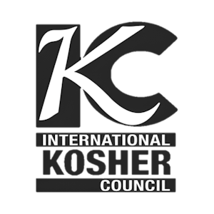 Black-and-white logo of the IKC International Kosher Council, featuring the letters “IKC” above the words “International Kosher Council.”