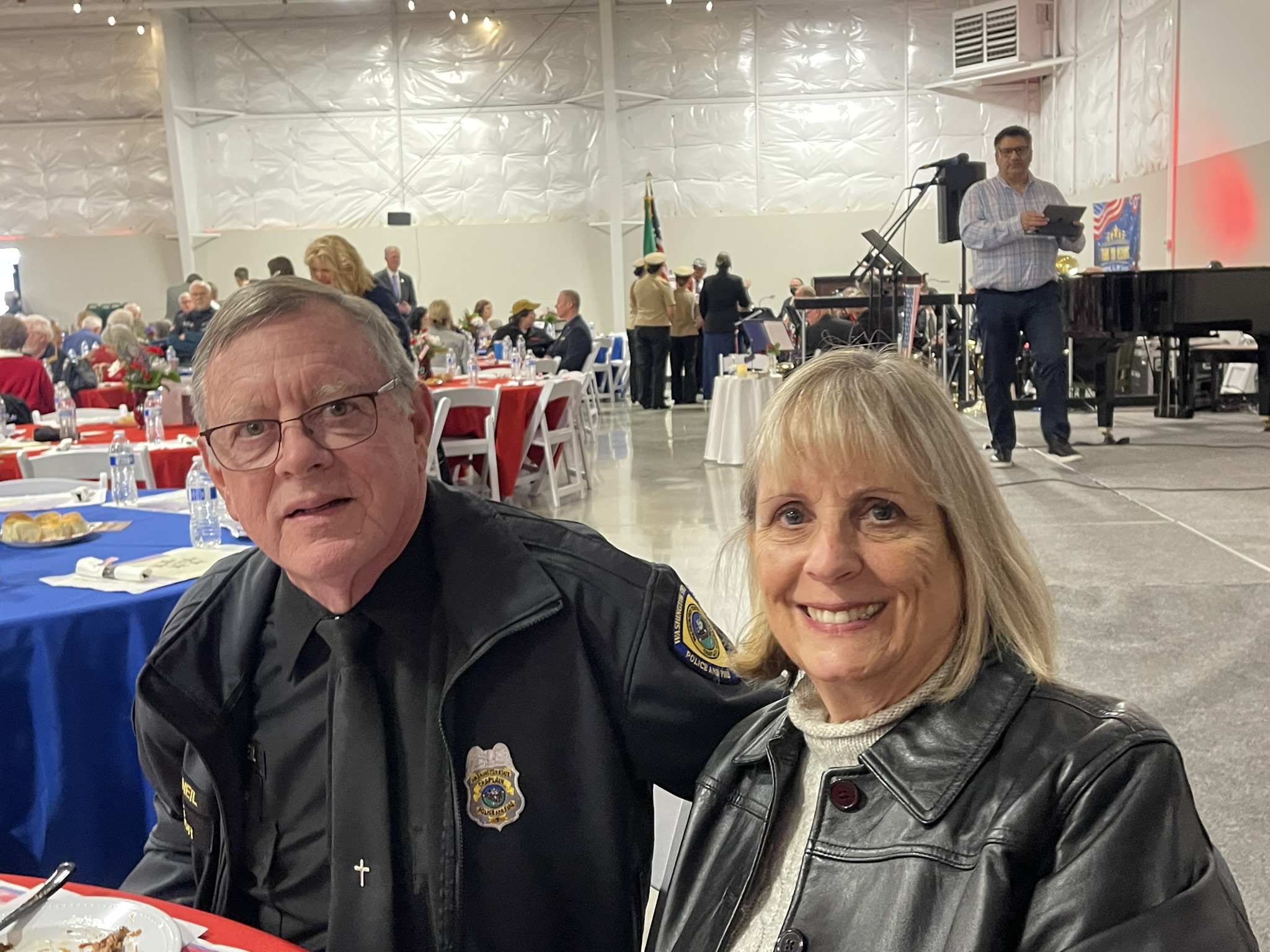 a group of people smiling for the camera