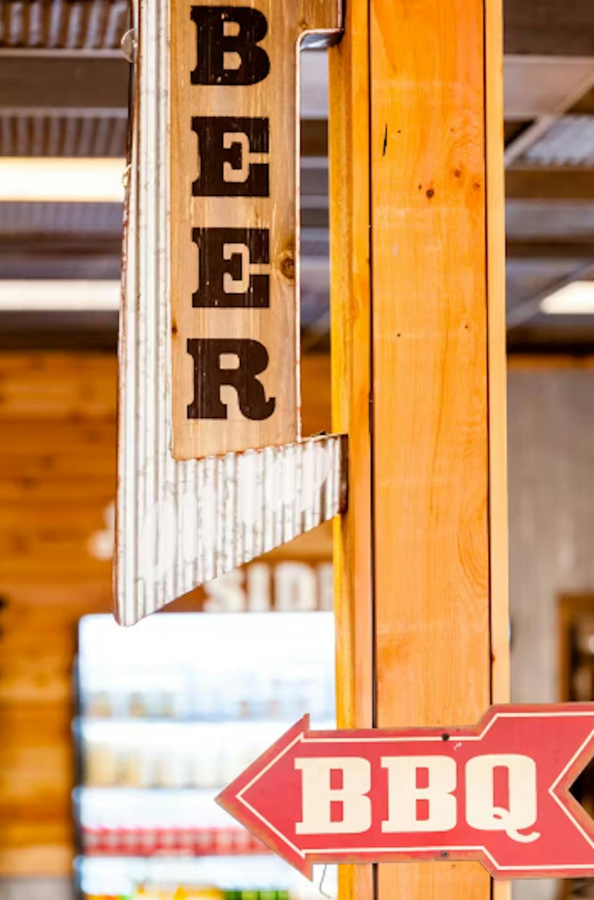 a close up of a sign