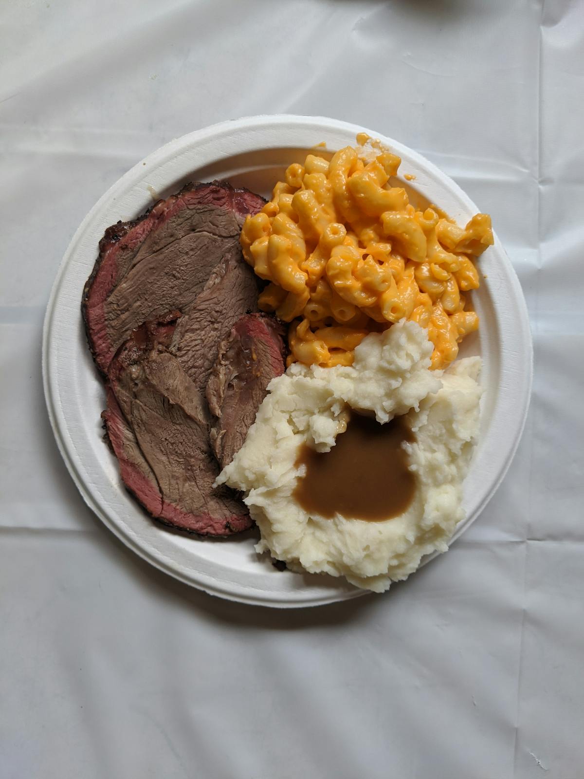 a close up of food on a plate