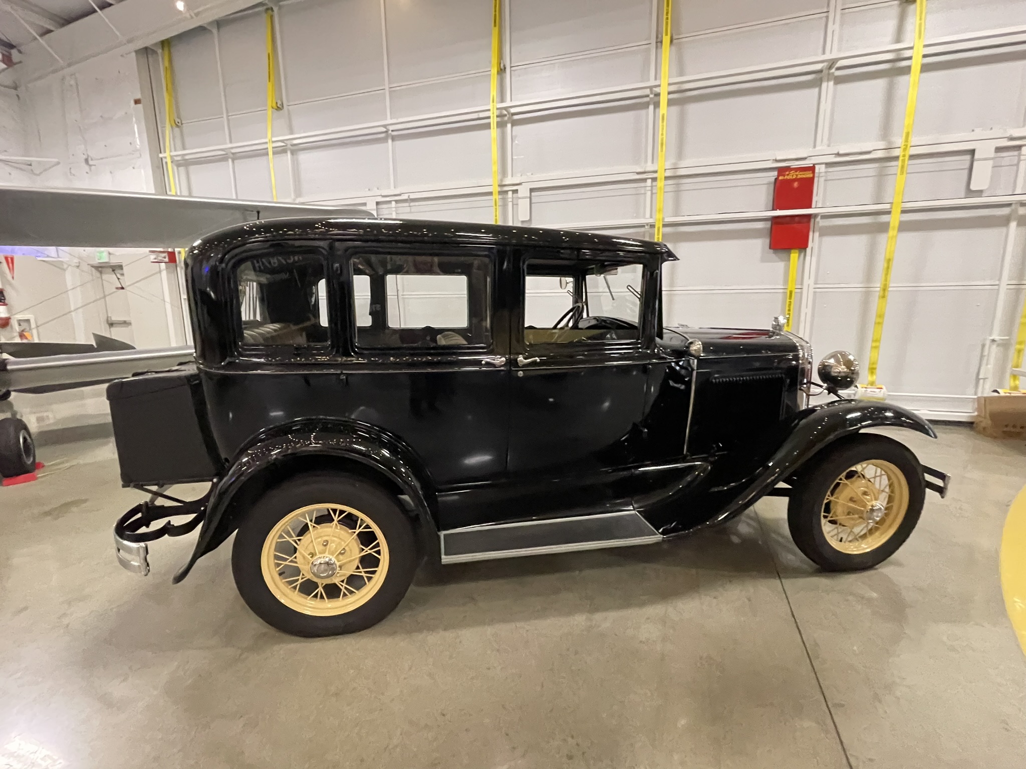 a truck parked on the side of a building