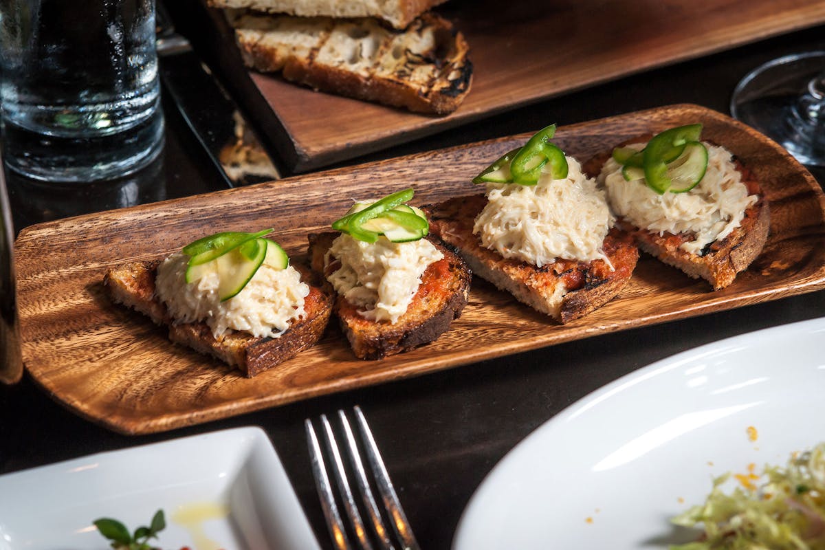 a plate of food on a table