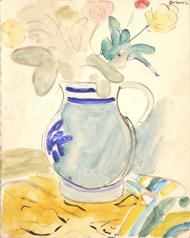 a vase of flowers on a table