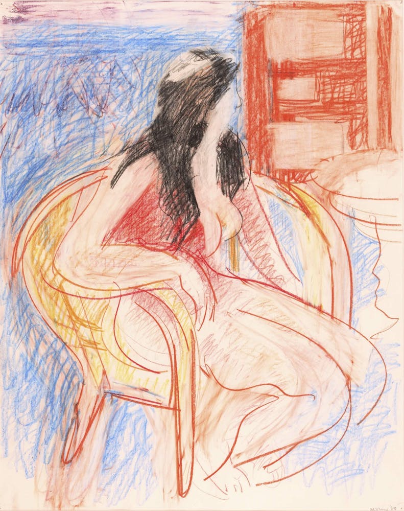 a drawing of a person