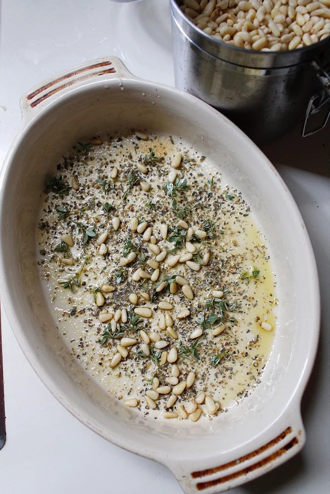 a bowl of rice on a plate