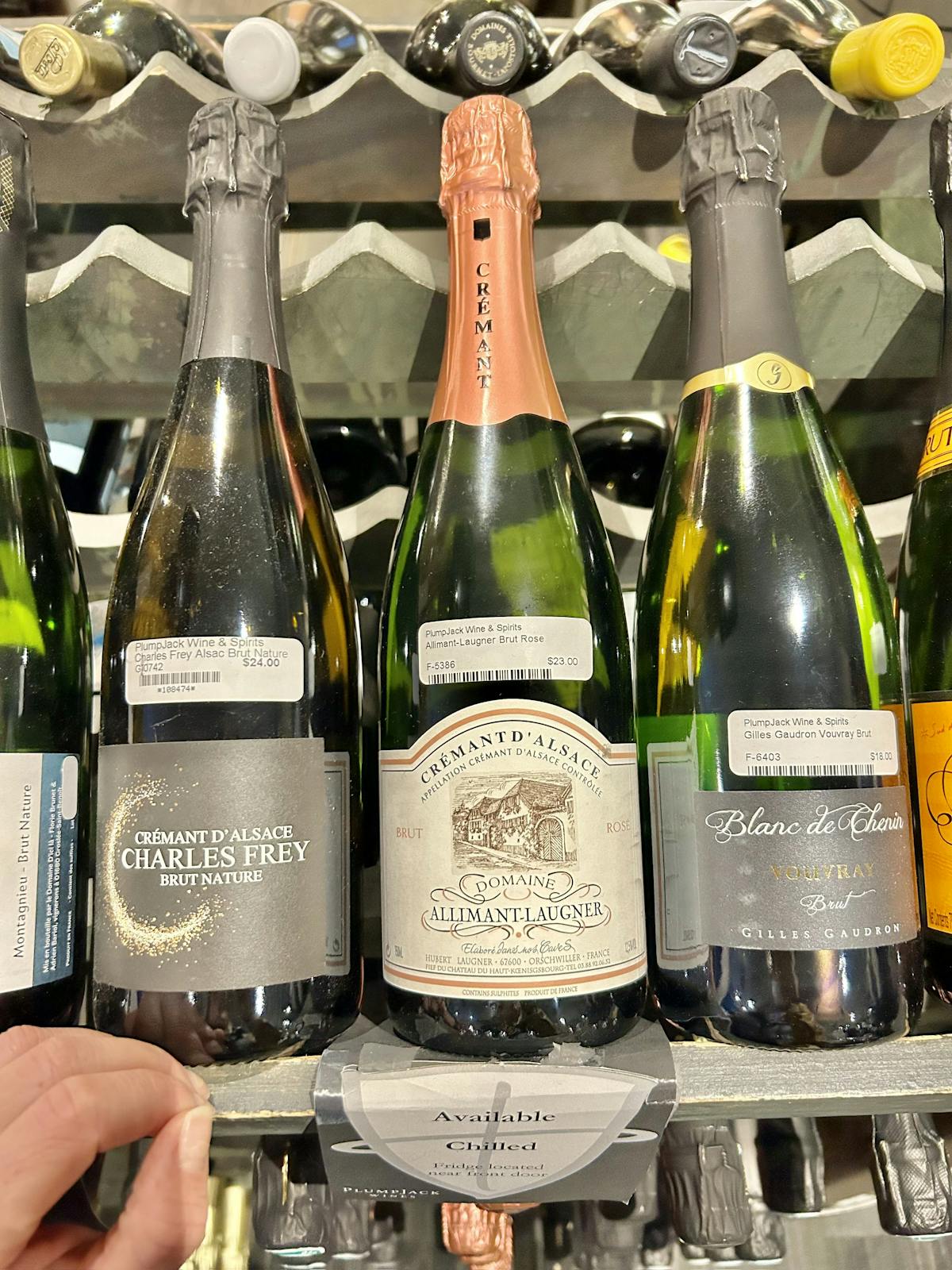 a bottle of wine