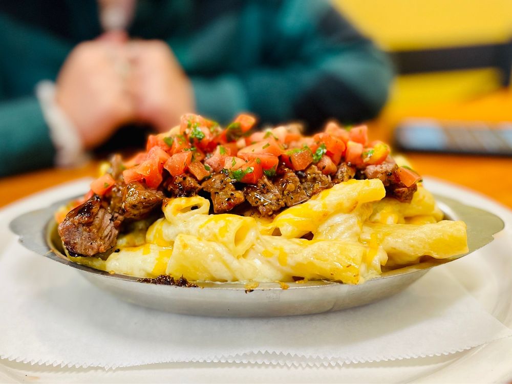 a plate of food on a table