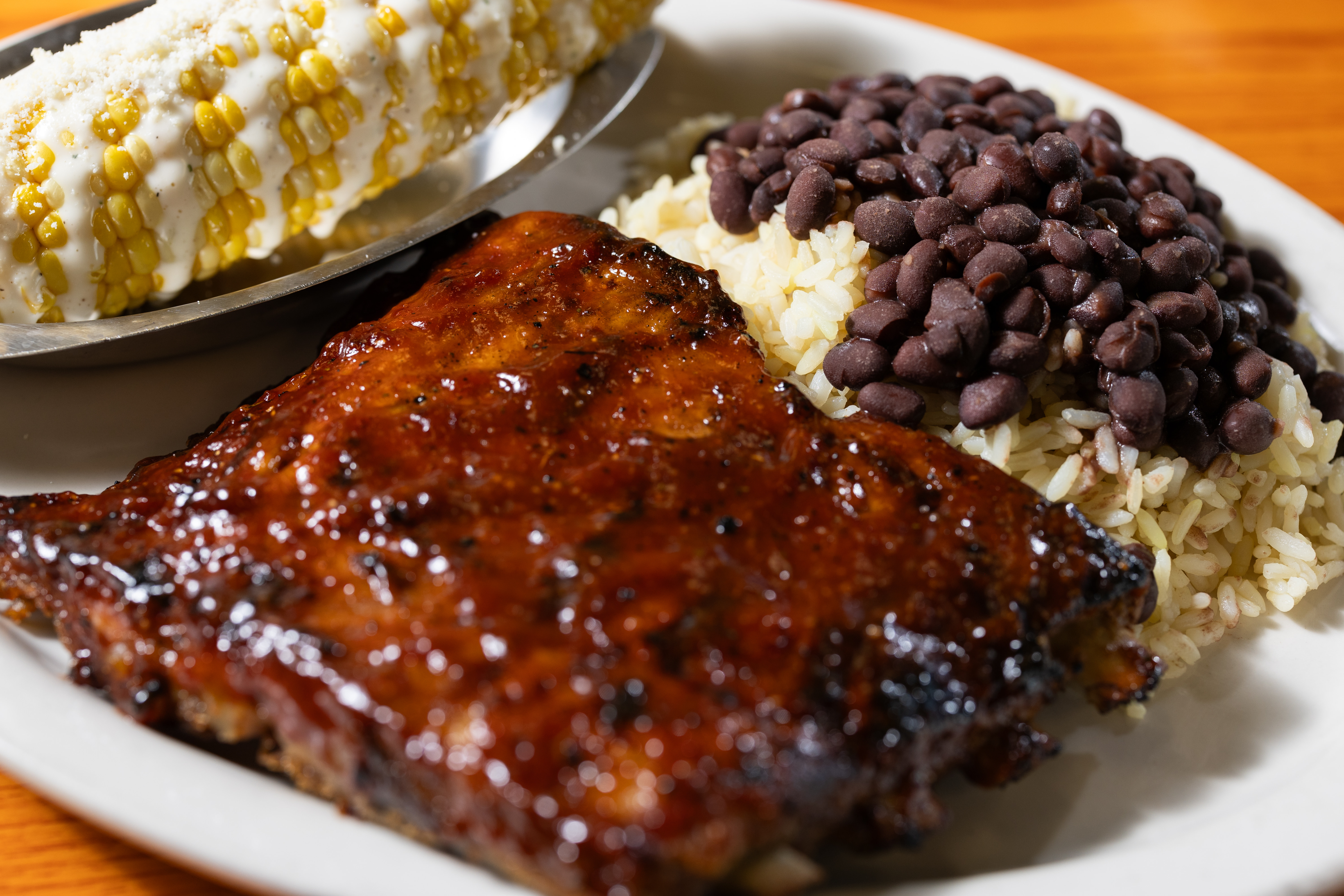 a plate of food on a table