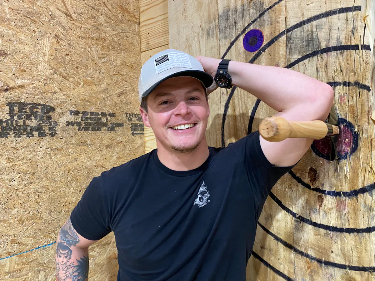 a man wearing a hat