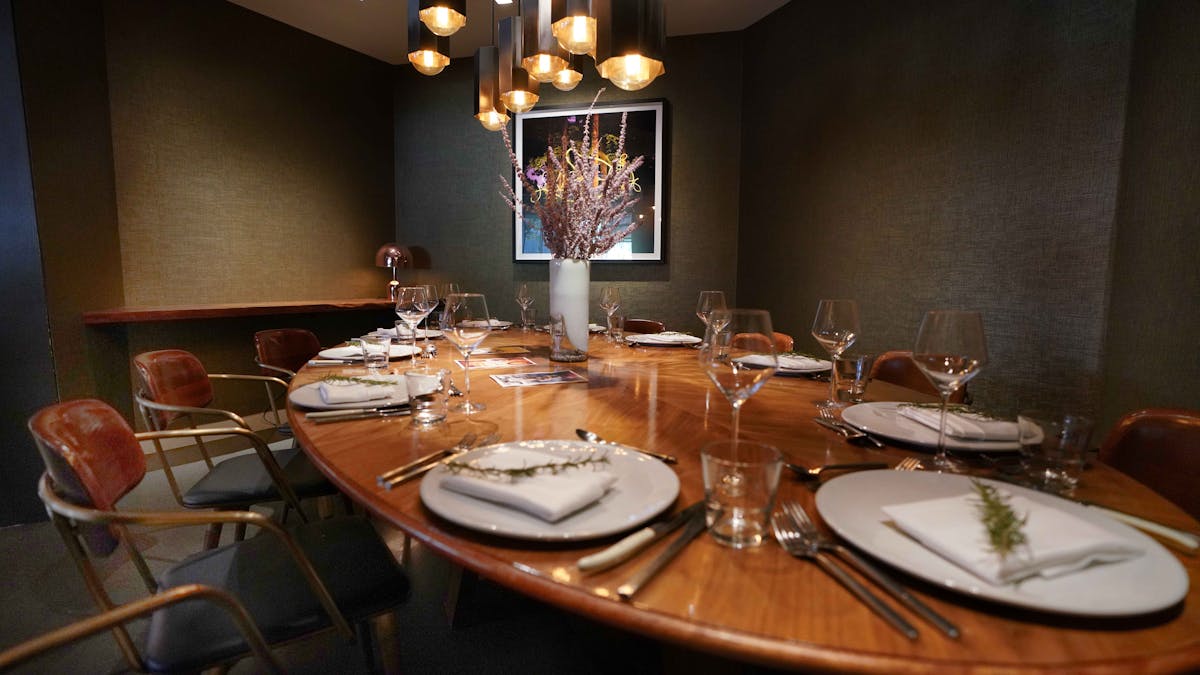 a dining room