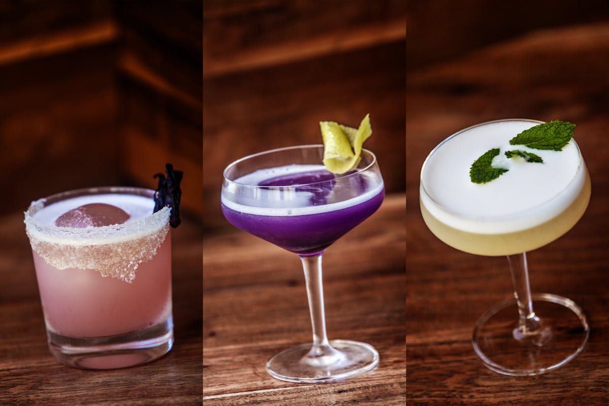 three cocktails