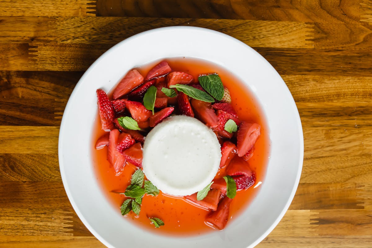 a bowl of food on a plate