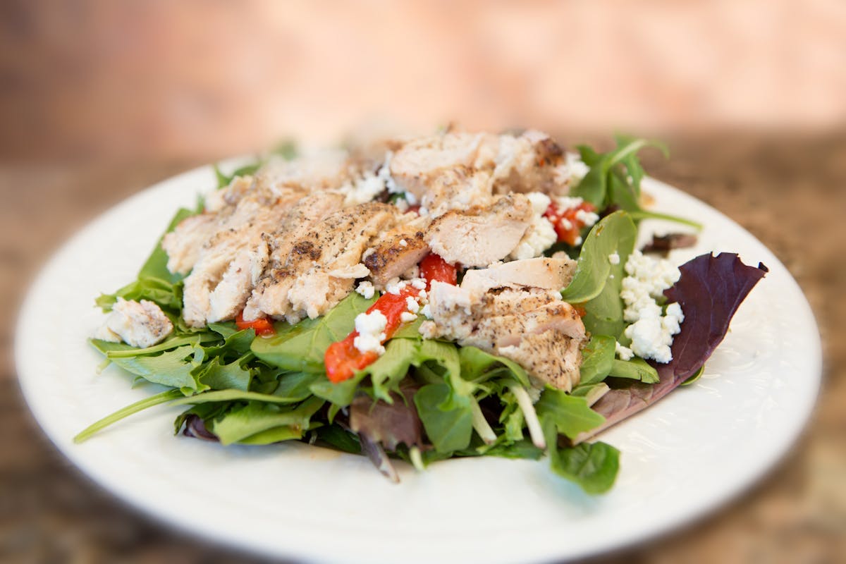 a plate of food on a table
