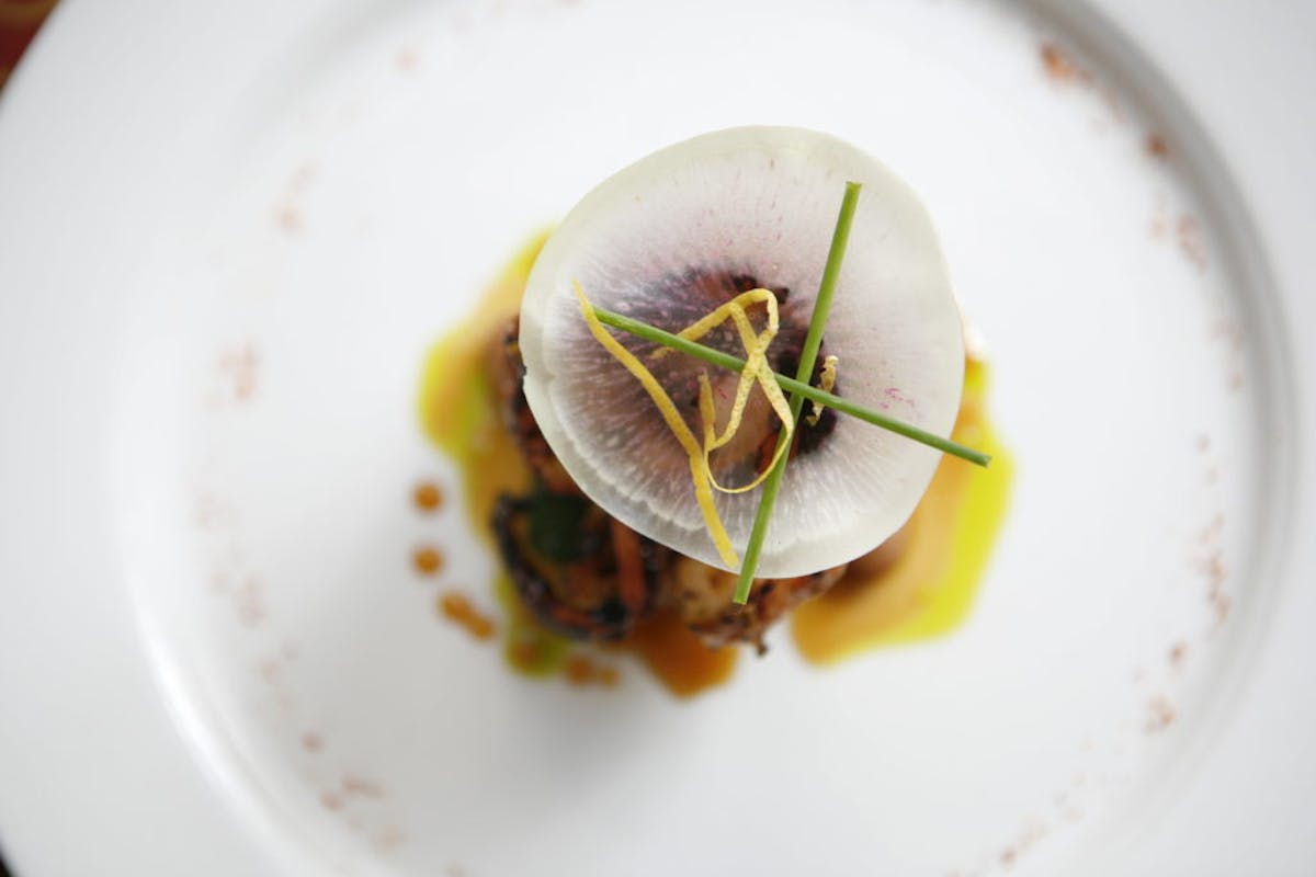 a bowl of food on a plate