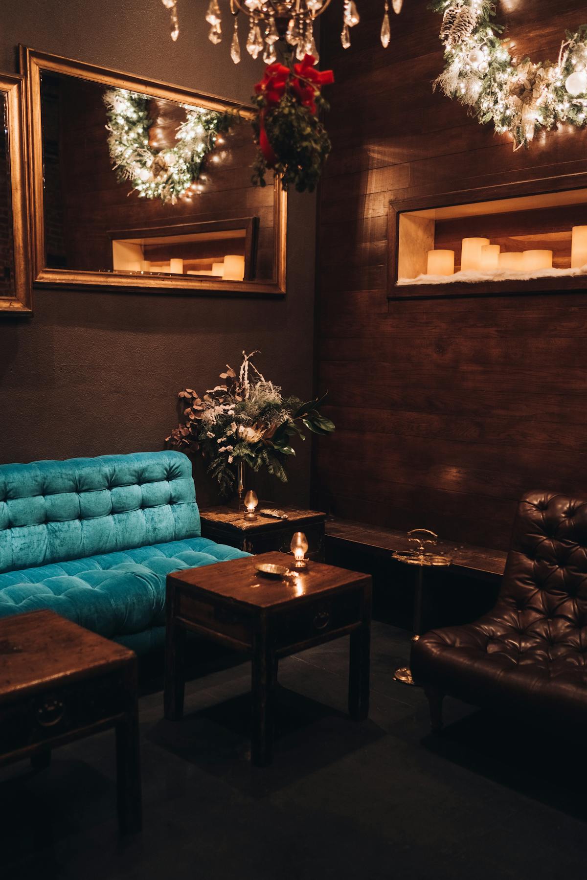 a living room filled with furniture and a fire place