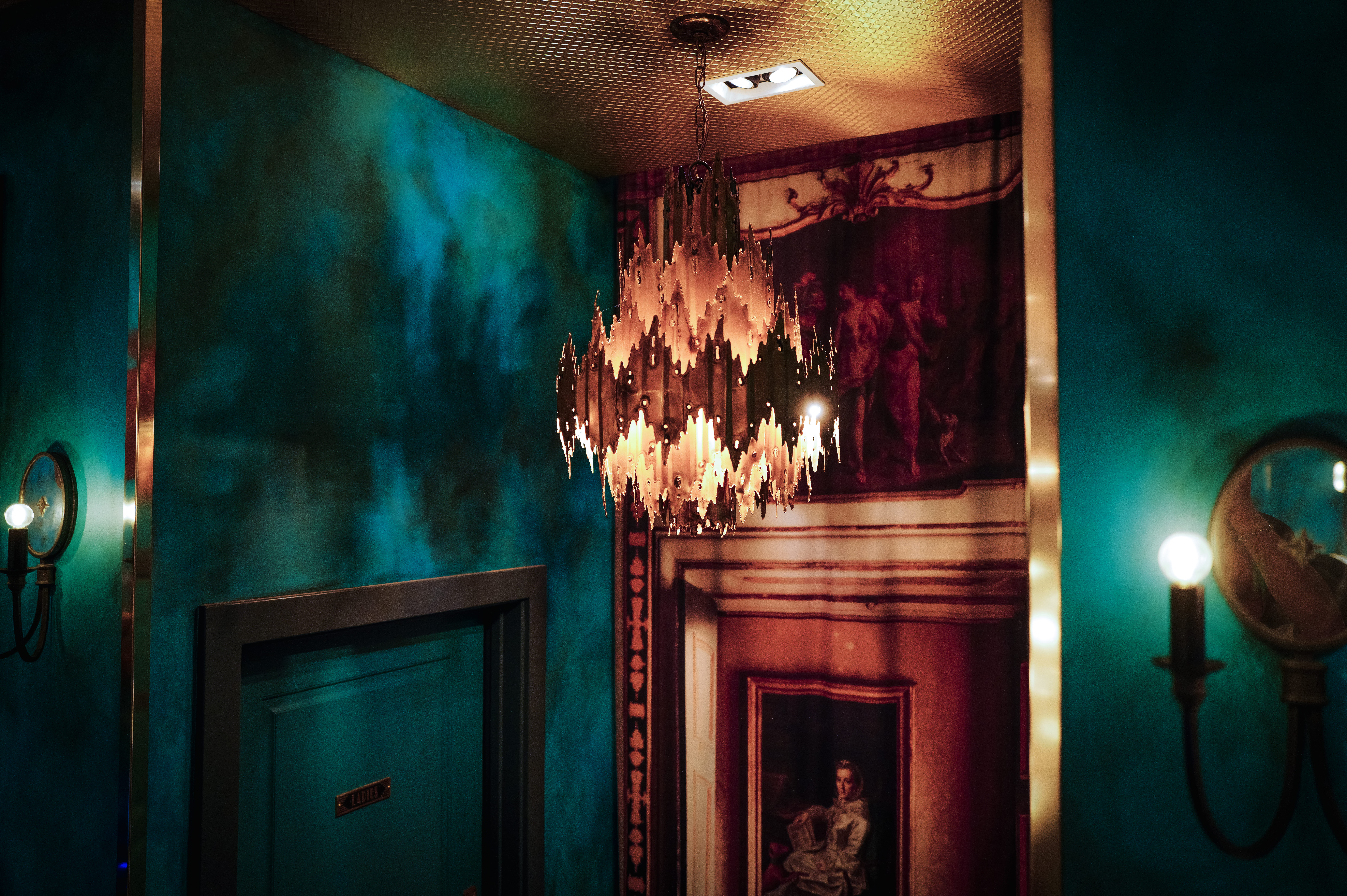 a bright light in front of a window