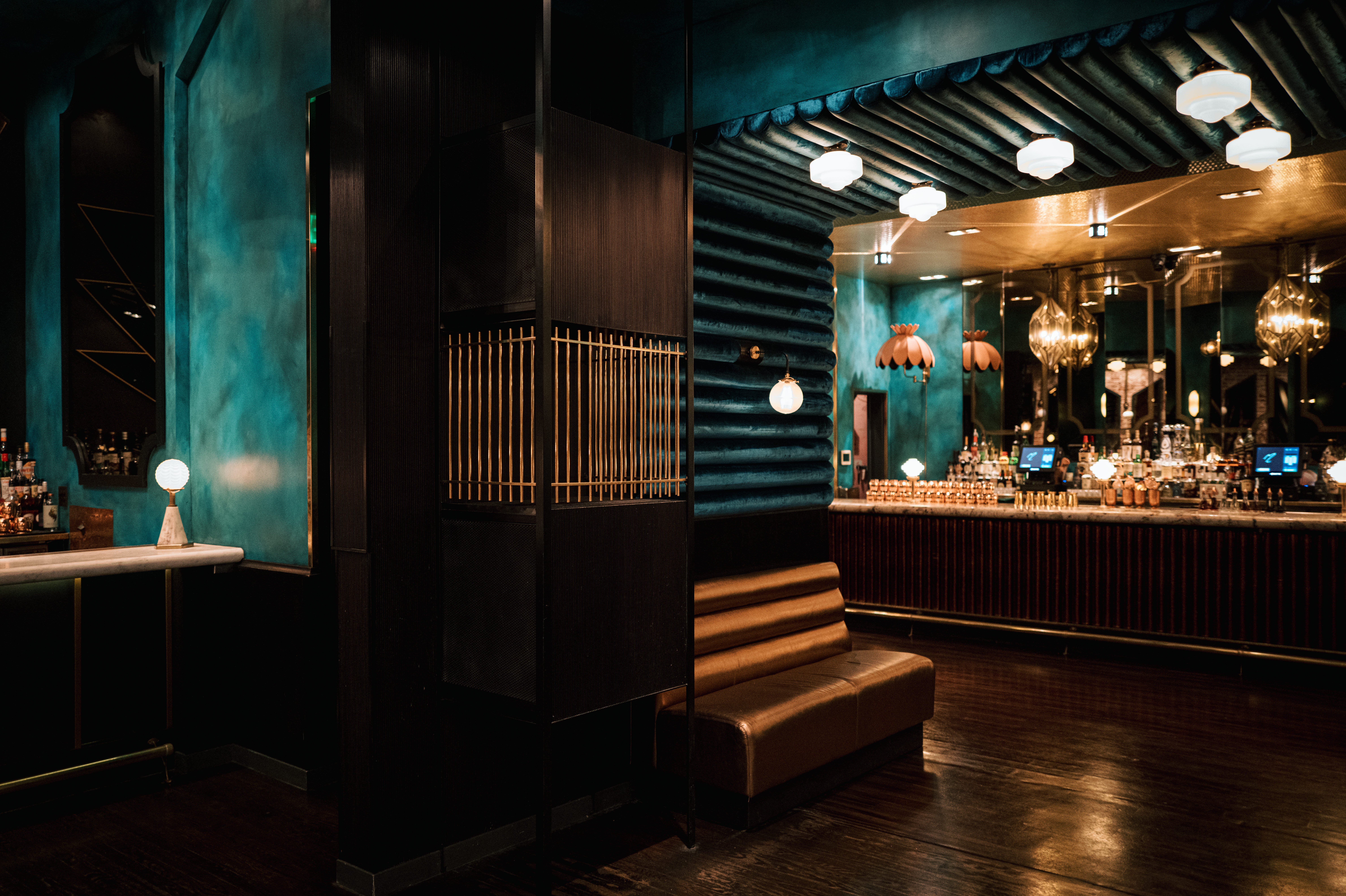 a person standing in a room