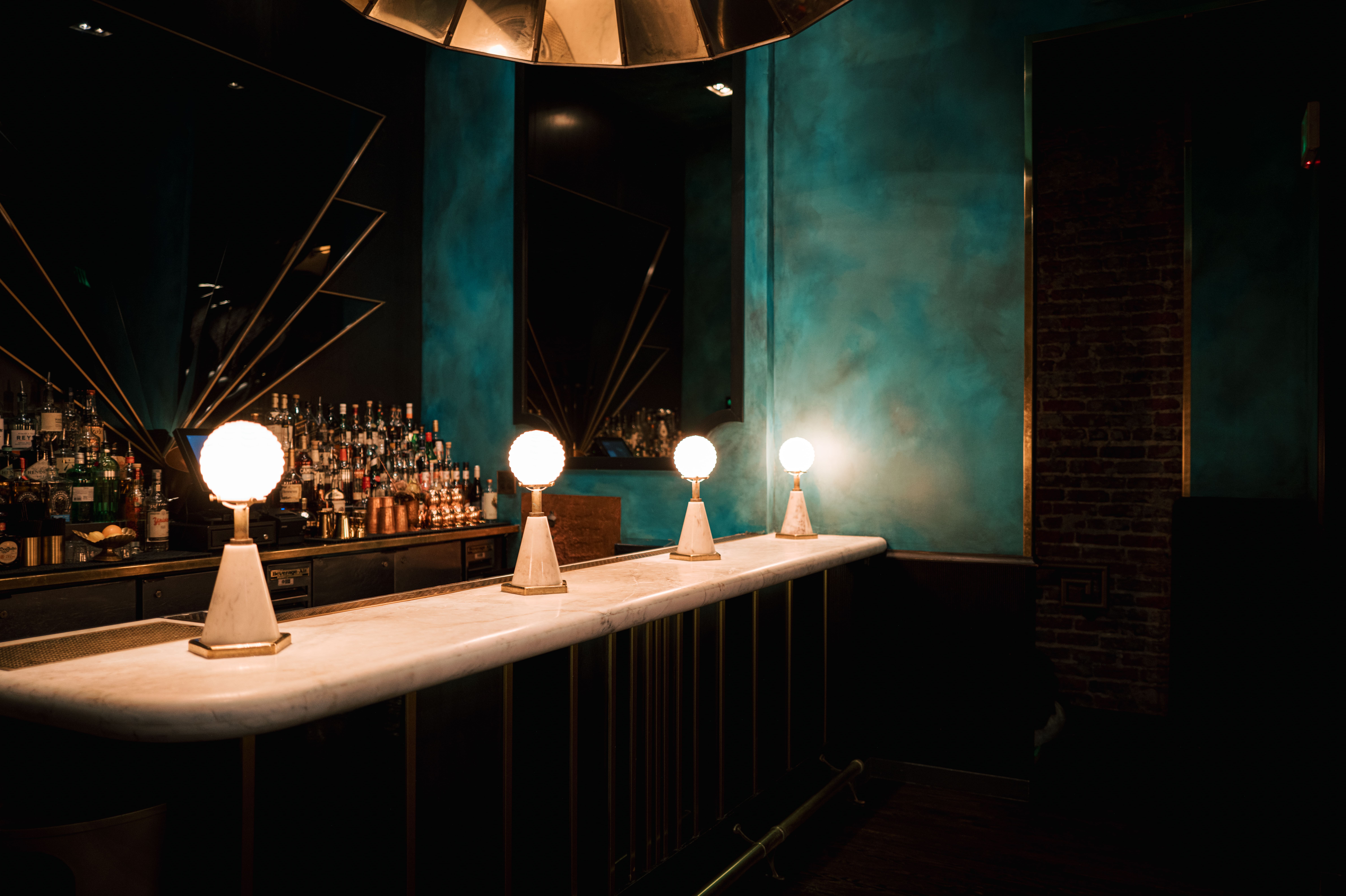 a clock is lit up at night