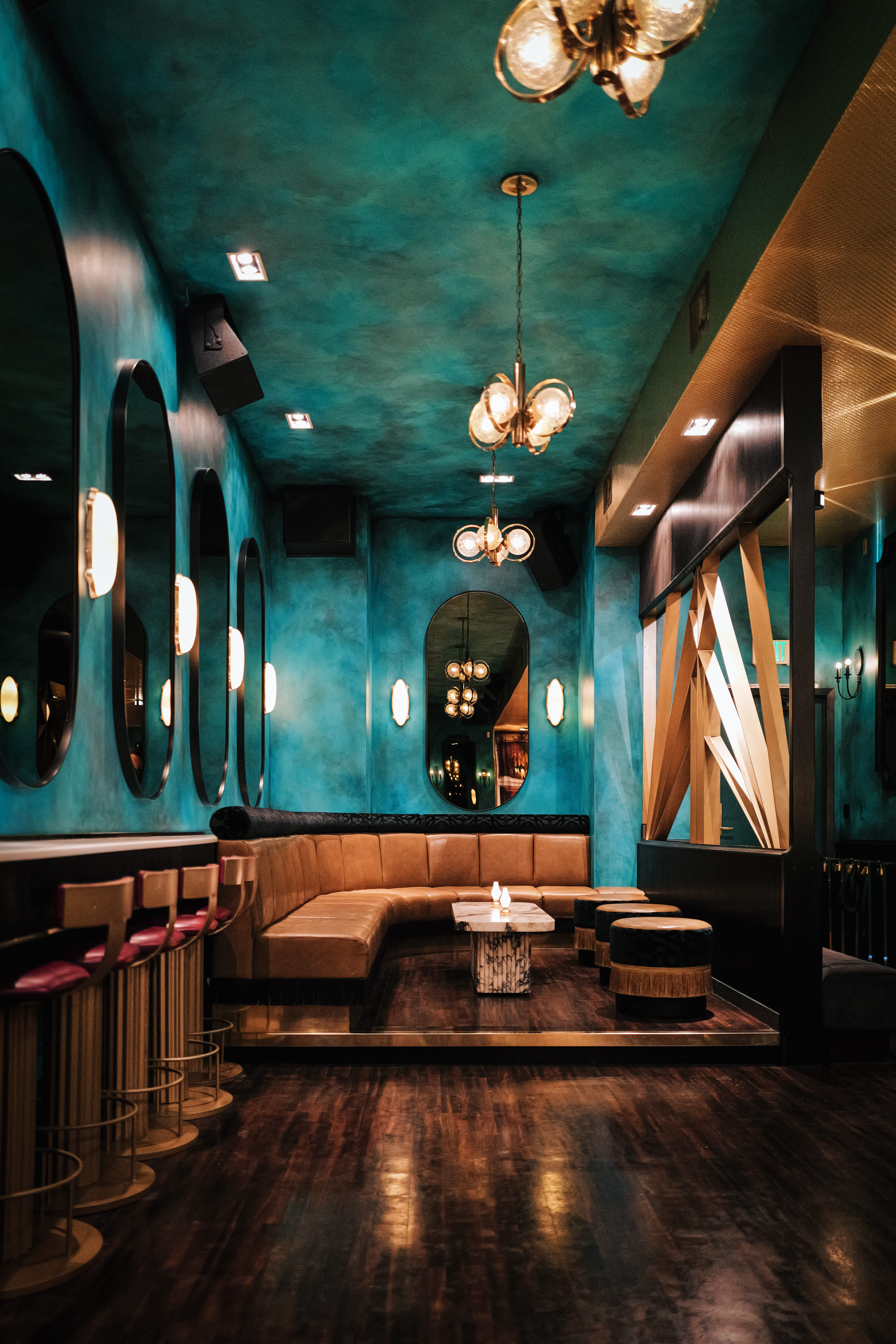 a large long train on a table