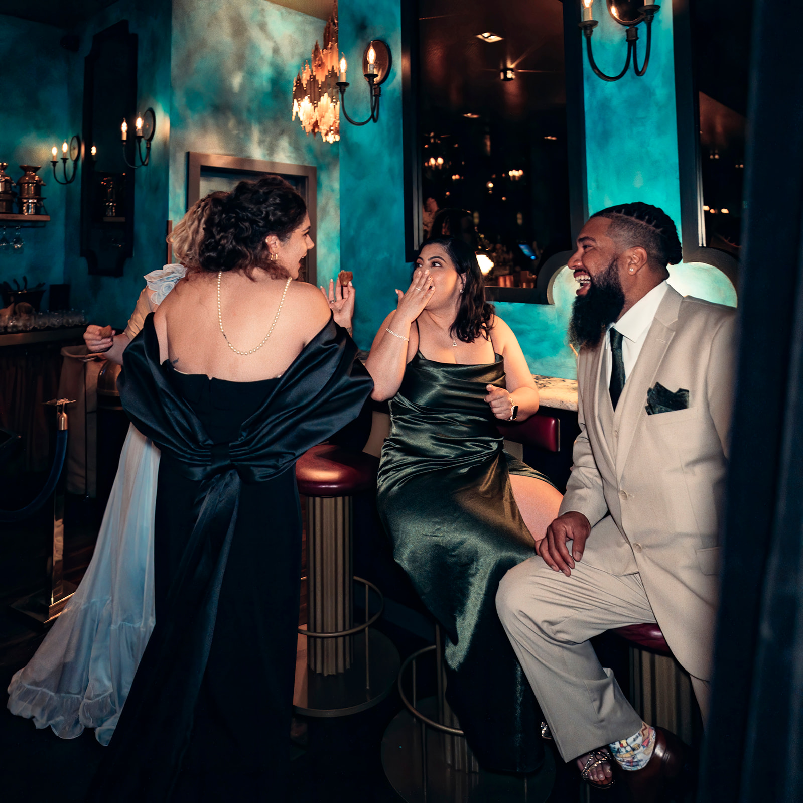 a group of people standing on a stage