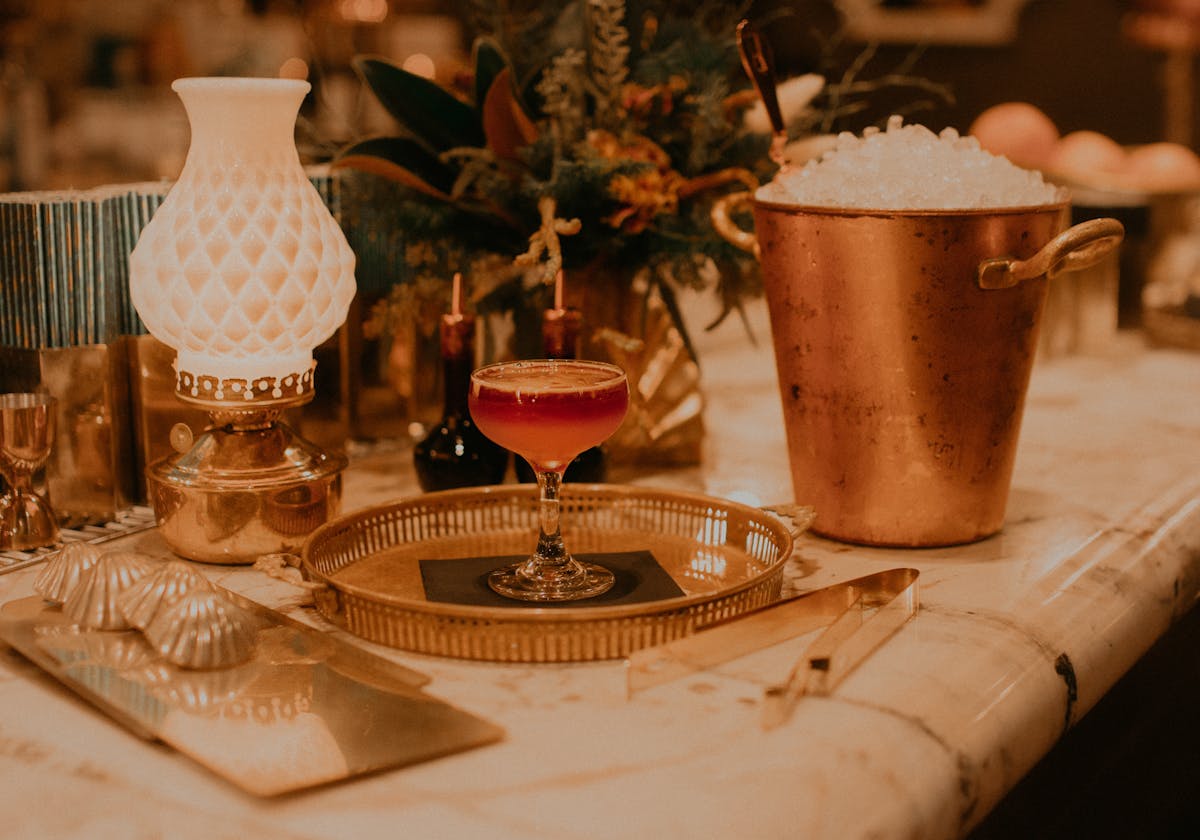 a cup of coffee on a table