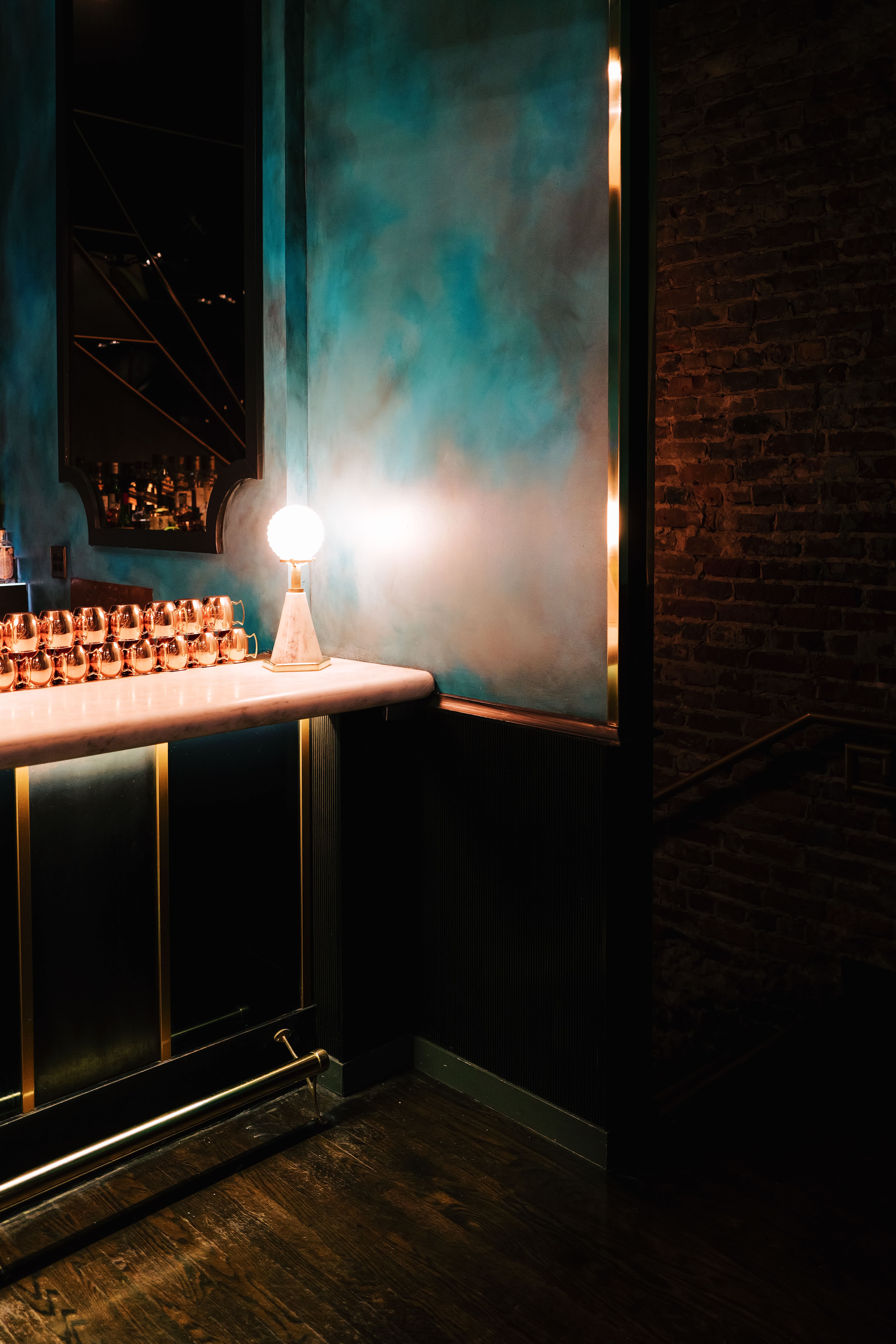 a double door in a dark room